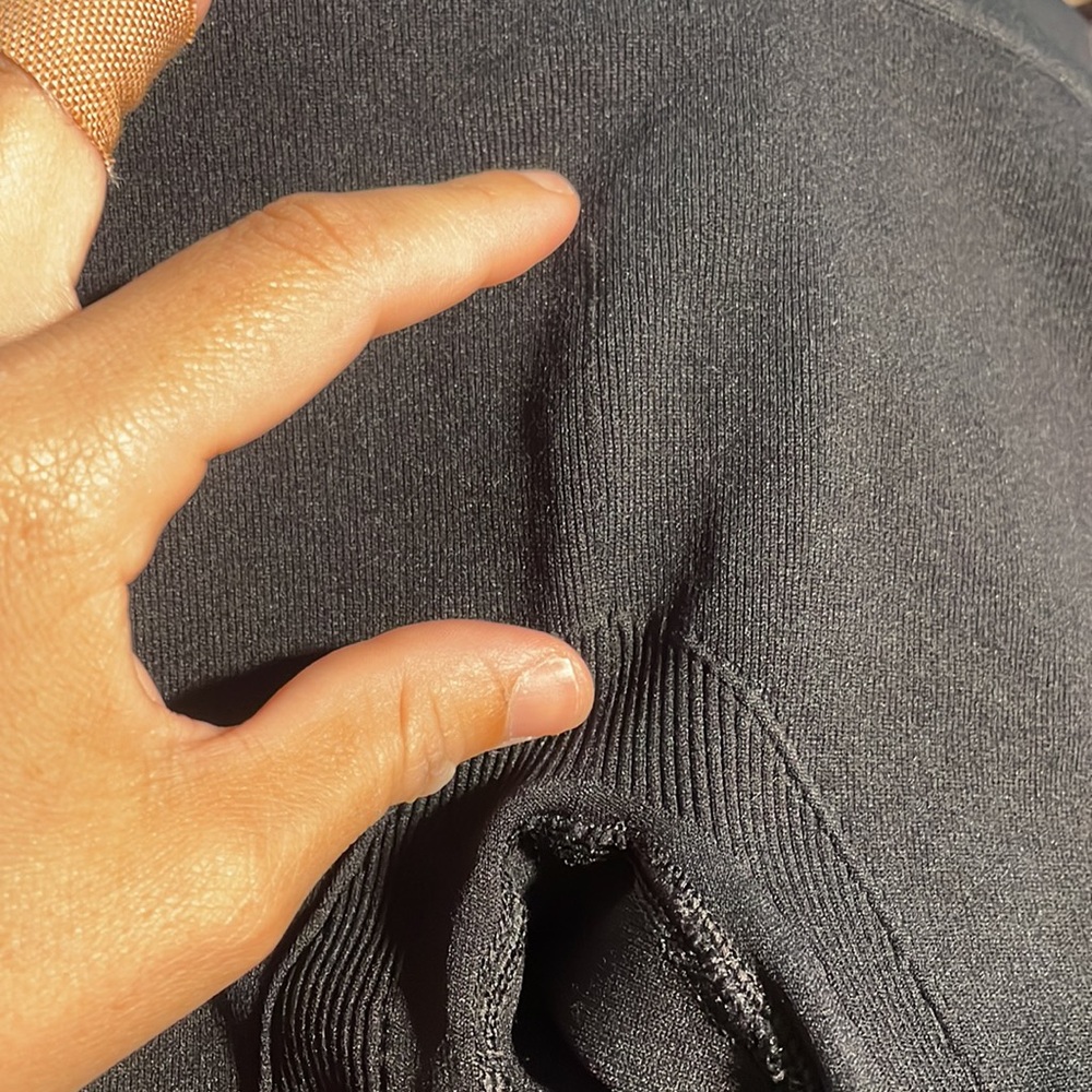 Blanqi Sport Support Hipster Cuffed Leggings in Black SZ M - Picture 5 of 7